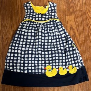 Girls size 3T embroidered duck dress.